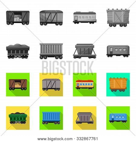 Vector Design Of Logistics And Industrial Logo. Set Of Logistics And Transport Stock Vector Illustra