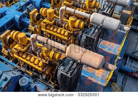 Fire Station, Standalone Diesel Generator. Gas Detector Point Type Install Risk Area Near Turbine Ga