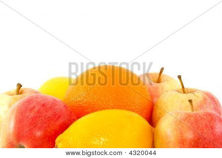 Group Of Fruits Heads