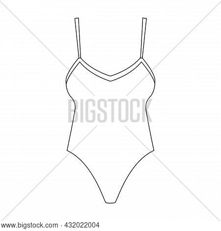 Underwear Vector Icon.outline Vector Icon Isolated On White Background Underwear.