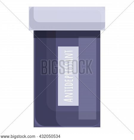 Pharmacy Antidepressant Icon Cartoon Vector. Medicine Drug. Medical Dose