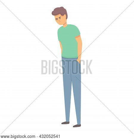 Human Inequality Icon Cartoon Vector. People Discrimination. Social Power