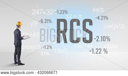 Engineer in hard hat with abbreviation