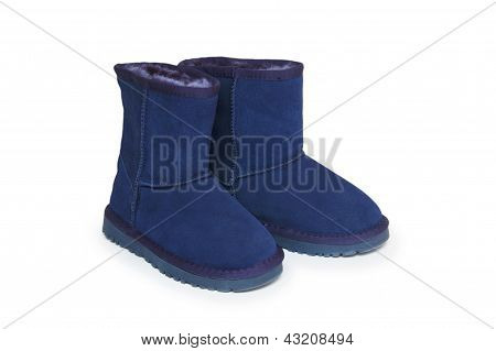 Winter Boots Isolated On White Background