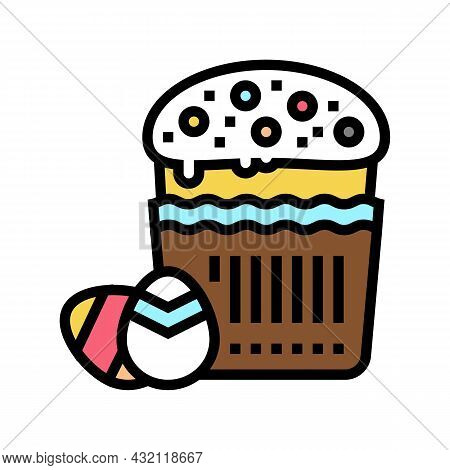 Easter Christianity Color Icon Vector. Easter Christianity Sign. Isolated Symbol Illustration