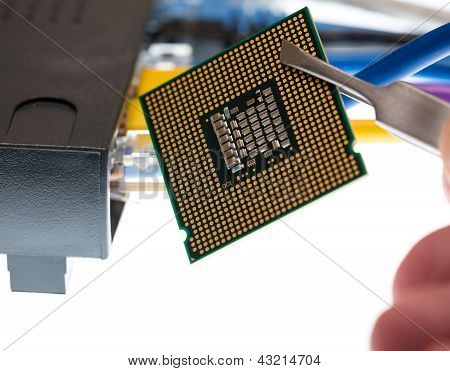 สาย Cat5 และเราเตอร์สำหรับแนวคิดของ Cyberdefence