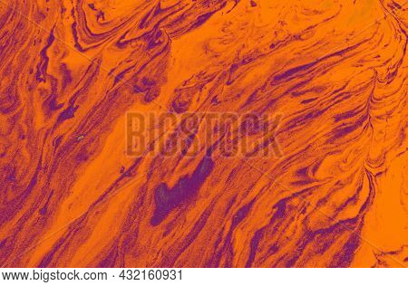 Abstract Background - Redish Flowing Masses Shoot From Above