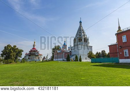 Beautiful Bell Tower Of The Assumption Cathedral In Kolomna, Russia
