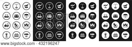 Set Horse In Saddle Swing, Jumping Trampoline, Abacus, Swing Plane, Attraction Carousel, Street Ligh