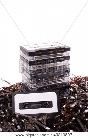 Foto di cassette Audio e mess