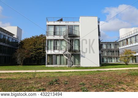 Gelsenkirchen, Germany - September 17, 2020: Wissenschaftspark Gelsenkirchen Conference Centre, Offi