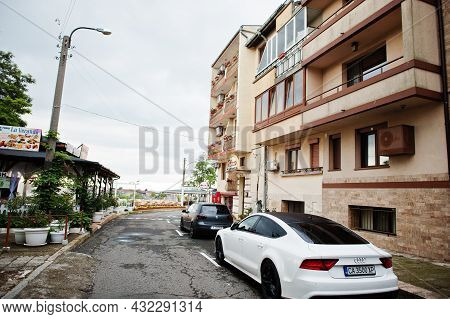 Nessebar, Bulgaria - June 20, 2021: Audi A7 Parking At Street.
