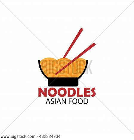 Noodle Design Logo Restaurant. Noodle Japanese Resto Logo Vector