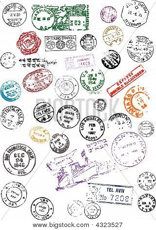 Post raccolta postale affrancata lettere della posta