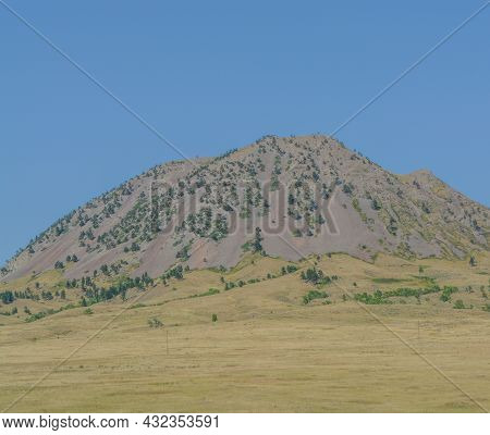 Beautiful Bear Butte In The Mountains Of Black Hills In Sturgis, Meade County, South Dakota