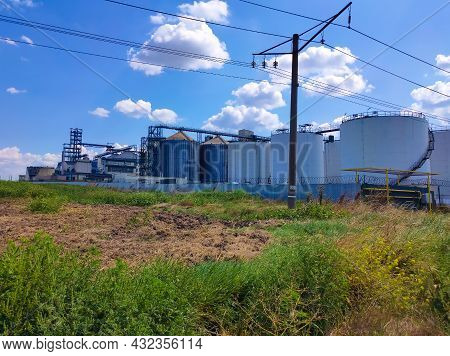 Loading Corn For Storage At A Grain Elevator
