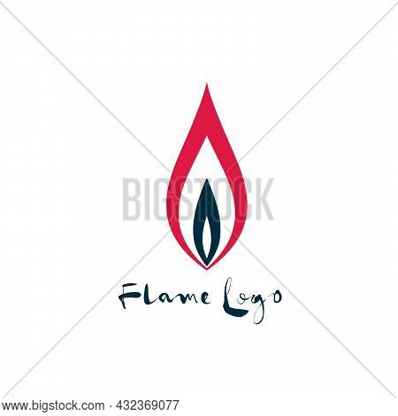 Abstract Flame Logo Design. Creative Fire Logotype. Vector Business Icon. Stock Vector Illustration 