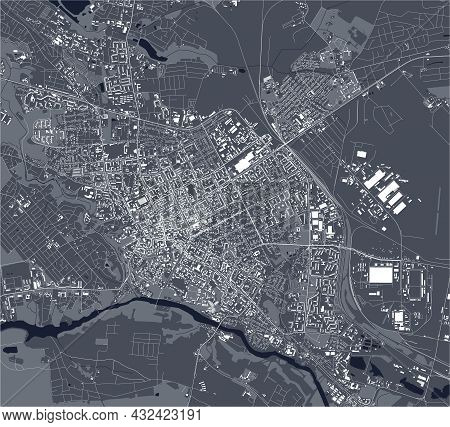 Map Of The City Of Zhytomyr, Ukraine