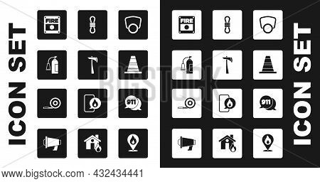 Set Gas Mask, Firefighter Axe, Extinguisher, Alarm System, Traffic Cone, Climber Rope, Telephone Cal