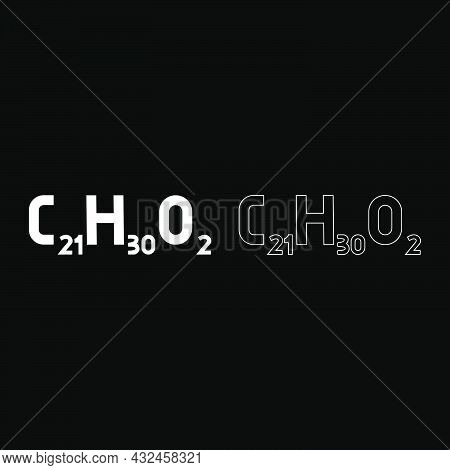 Chemical Formula C21h30o2 Cannabidiol Cbd Phytocannabinoid Marijuana Pot Grass Hemp Cannabis Molecul