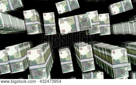Iranian Rial Money Banknotes Pack Illustration