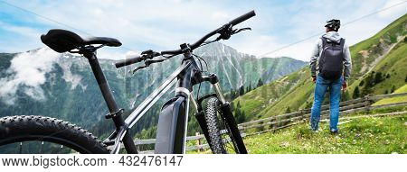 E Bike In Austria. Rental Ebike Cycling In Nature