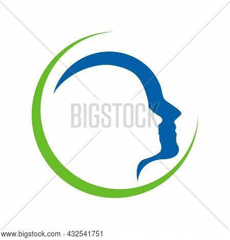 Non Profit Logo, People, Healthy Vector Illustration.
