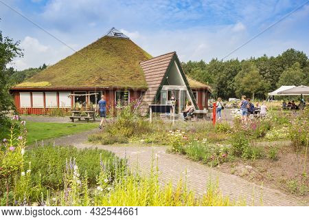 Dwingelderveld, Netherlands - August 21, 2021: Back Yard Of The Visitor Center And Tourist Informati