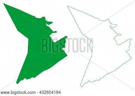 Capela Municipality (alagoas State, Municipalities Of Brazil, Federative Republic Of Brazil) Map Vec
