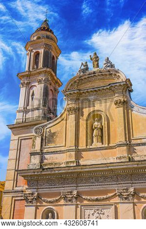 Basilica Of Saint-michel-archange In Menton On French Riviera