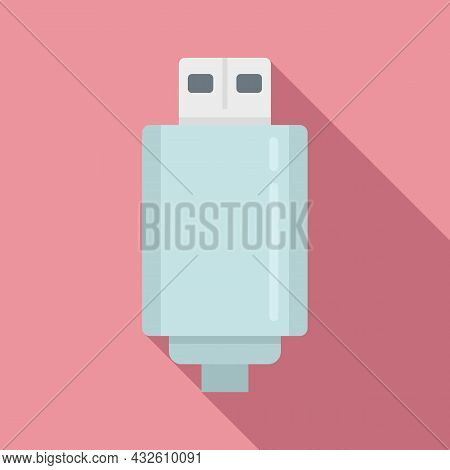 Wall Charger Icon Flat Vector. Mobile Usb. Battery Cell