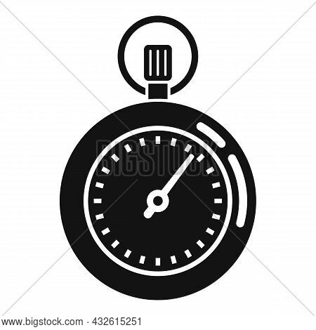 Stopclock Icon Simple Vector. Stopwatch Clock. Watch Timer