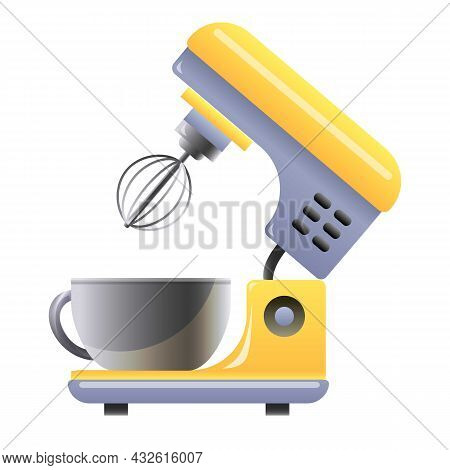 Food Processor Icon Cartoon Vector. Kitchen Mixer. Blender Machine