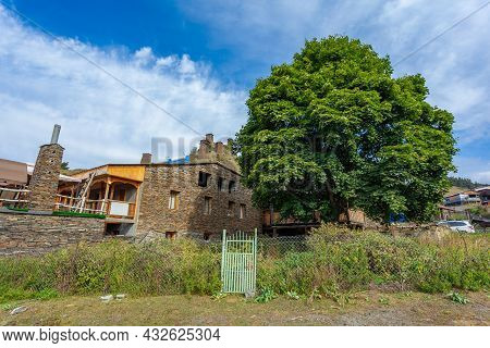 The Upper Omalo Village And The Fortress Keselo. Travel To The Georgia