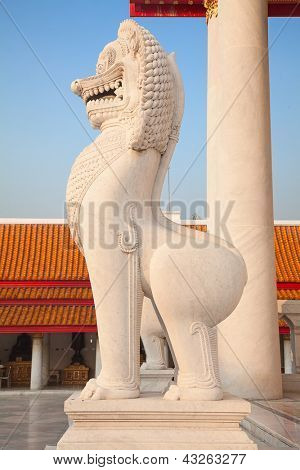Célèbre Benjamaborphit de Wat (Temple de marbre) à Bangkok, Thaïlande