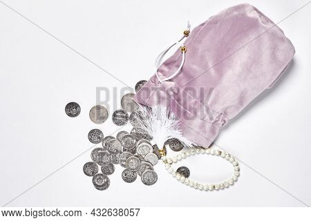 Concept Of Islamic Finance On White Background. Sharia-compliant Finance - Banking Or Financing Acti