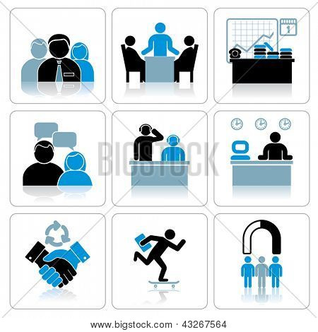Icone di Business e Management. Vector Set
