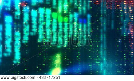 Futuristic Digital Technology Vector Background. Cyber Attack, Ransomware, Malware, Scareware Concep