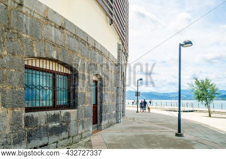 Santona, Spain - July 4, 2021: View From The Seafront Of Santona, Cantabria, Northern Spain With The