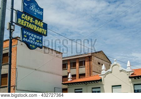 Santona, Spain - July 4, 2021: Urban Scene In The Village Of Santona, Cantabria, Northern Spain