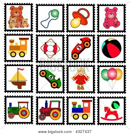 Francobolli giocattoli