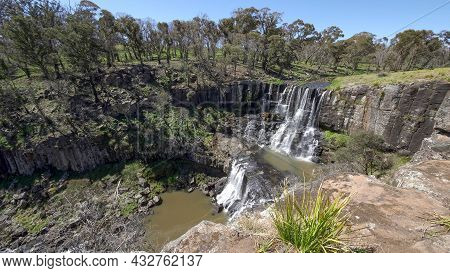 Wide View Of Upper Ebor Falls At Ebor In Nsw