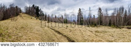 A Wovcha Mountain In Ukrainian Carpathian