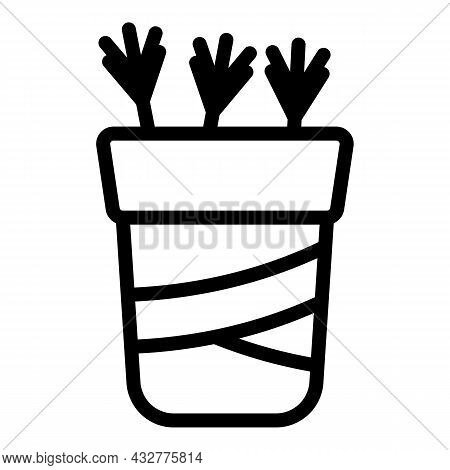 Sport Quiver Icon Outline Vector. Archery Arrow. Archer Longbow