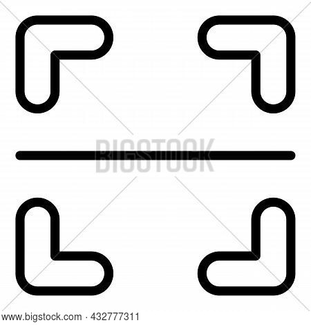 Square Barcode Icon Outline Vector. Scan Qrcode. Mobile Qr Frame