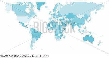 Map World. Mercator Vector &amp; Photo (Free Trial) | Bigstock