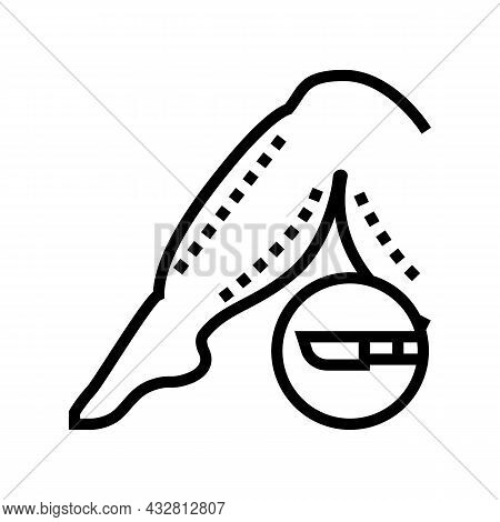 Leg Plastic Surgery Line Icon Vector. Leg Plastic Surgery Sign. Isolated Contour Symbol Black Illust