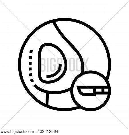 Implant Surgery Line Icon Vector. Implant Surgery Sign. Isolated Contour Symbol Black Illustration
