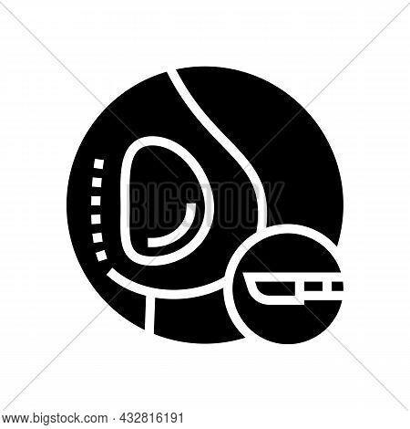Implant Surgery Glyph Icon Vector. Implant Surgery Sign. Isolated Contour Symbol Black Illustration