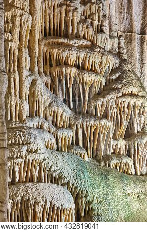 Campanet Cave In Mallorca. Geological And Mineral. Balearic Islands. Spain